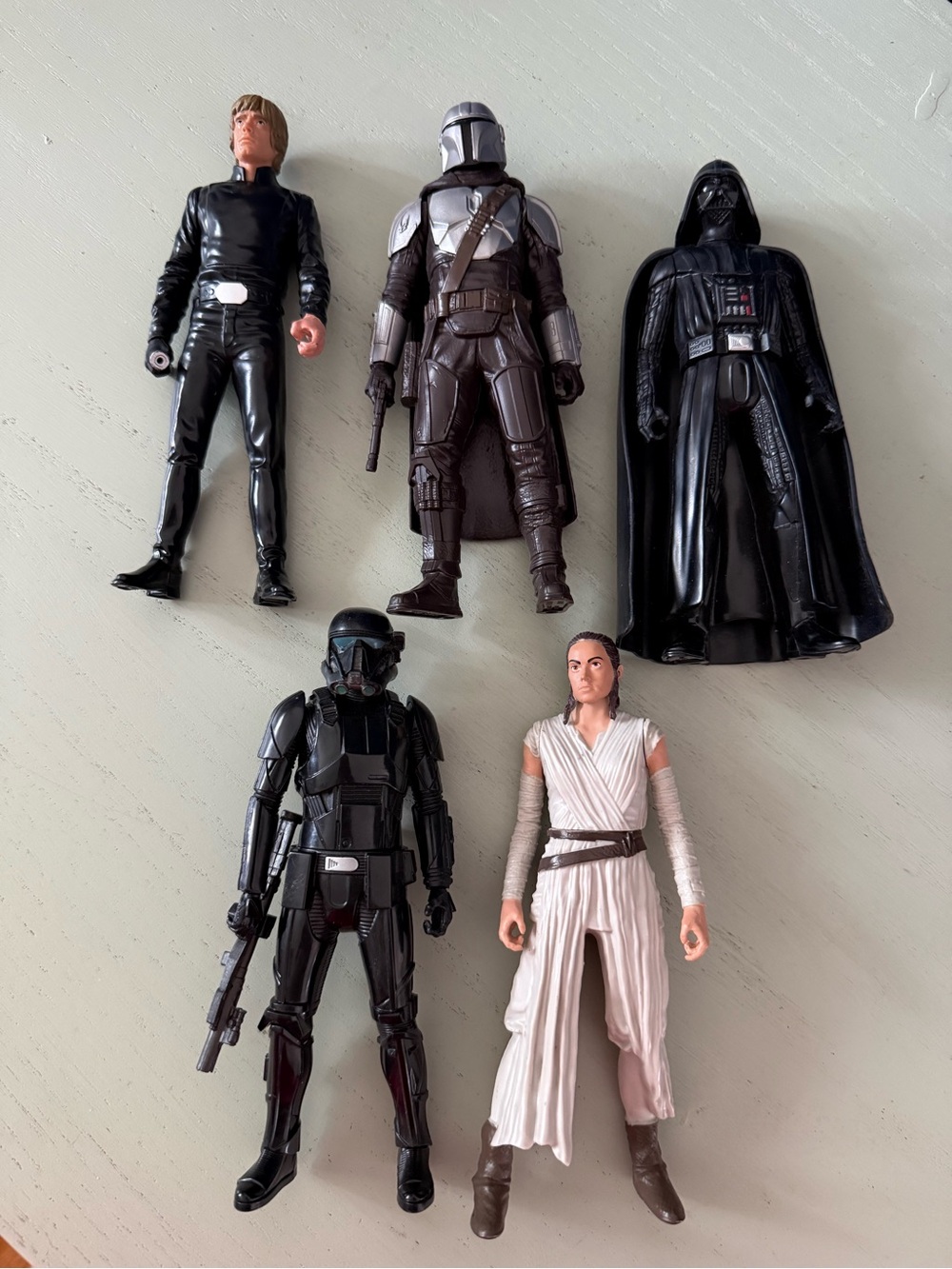 Lot of 5 Hasbro Star Wars Figurines Action Figures 6" Darth Vader Luke Skywalker